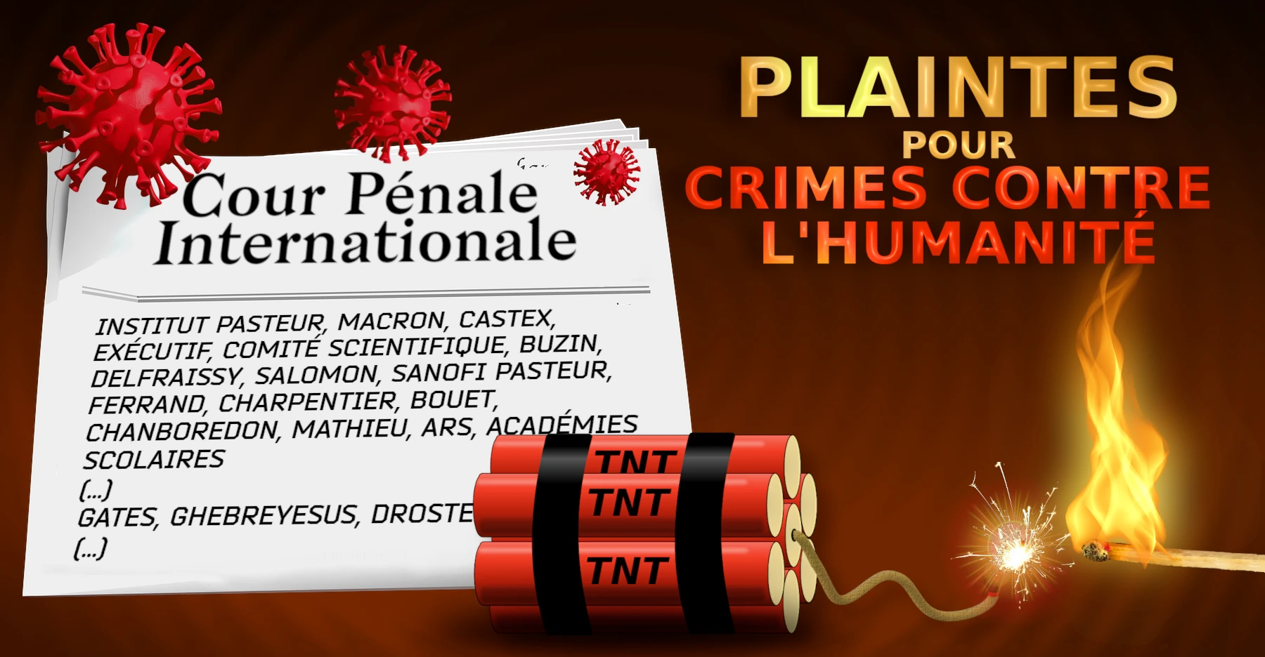 PLAINTES POUR CRIMES CONTRE L'HUMANITÉ